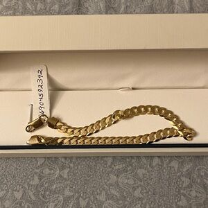 24K Gold Bonded 925 Cuban link Stamped Men’s Bracelet From Italy 🇮🇹